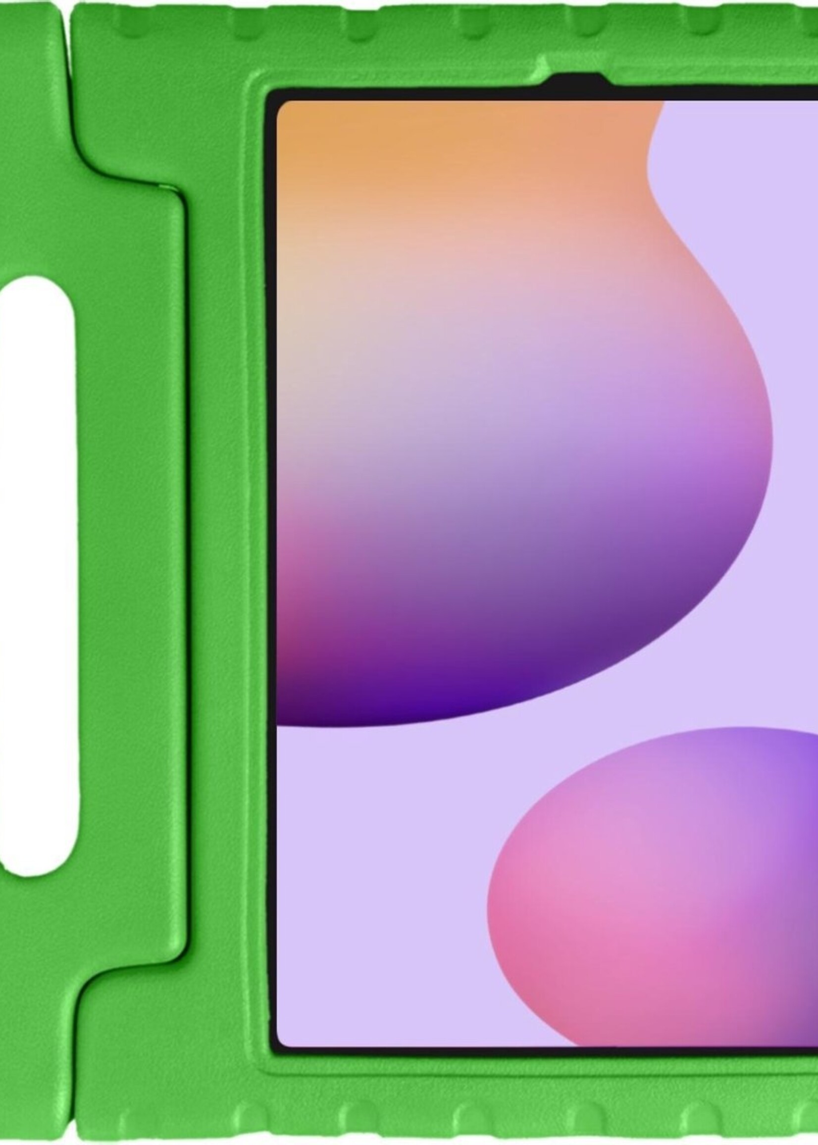 LUQ Hoes Geschikt voor Samsung Galaxy Tab S6 Lite Hoes Kinder Hoesje Kids Case Kinderhoes Shockproof - Hoesje Geschikt voor Samsung Tab S6 Lite Hoesje Kidscase - Groen