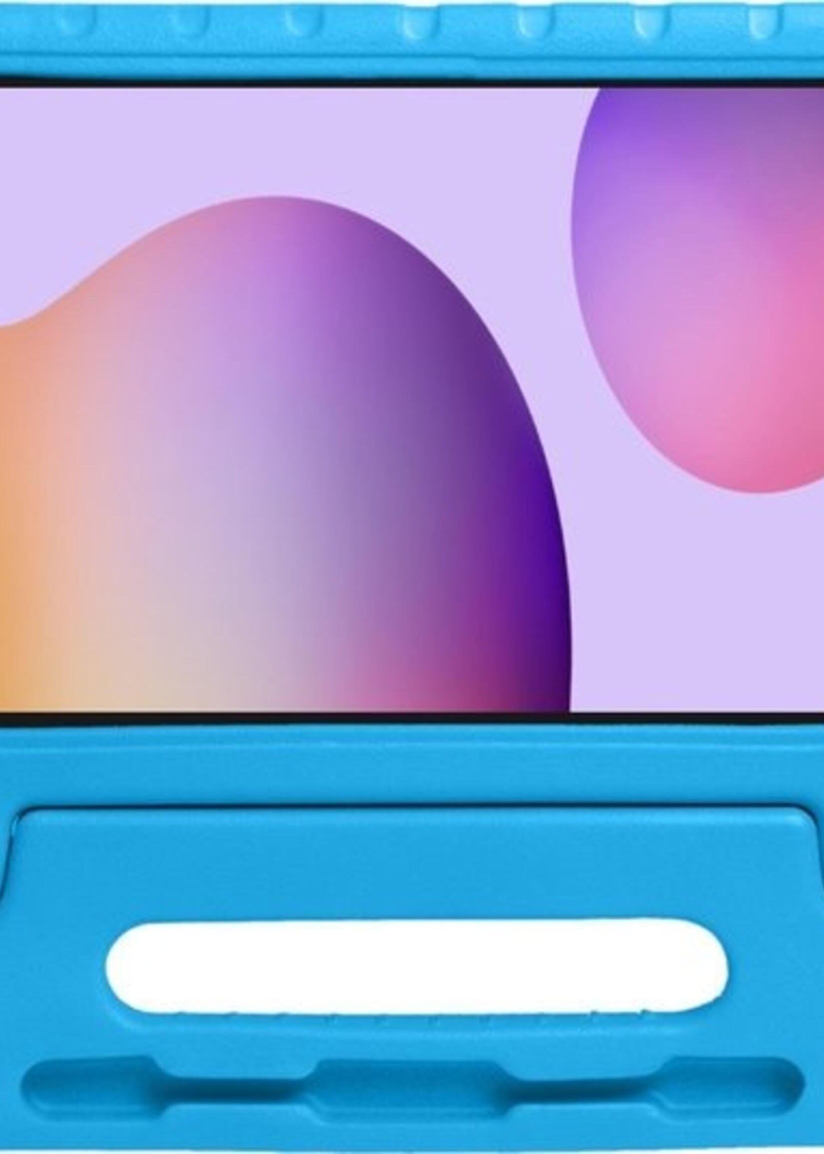 LUQ Hoes Geschikt voor Samsung Galaxy Tab S6 Lite Hoes Kinder Hoesje Kids Case Kinderhoes Shockproof - Hoesje Geschikt voor Samsung Tab S6 Lite Hoesje Kidscase - Blauw