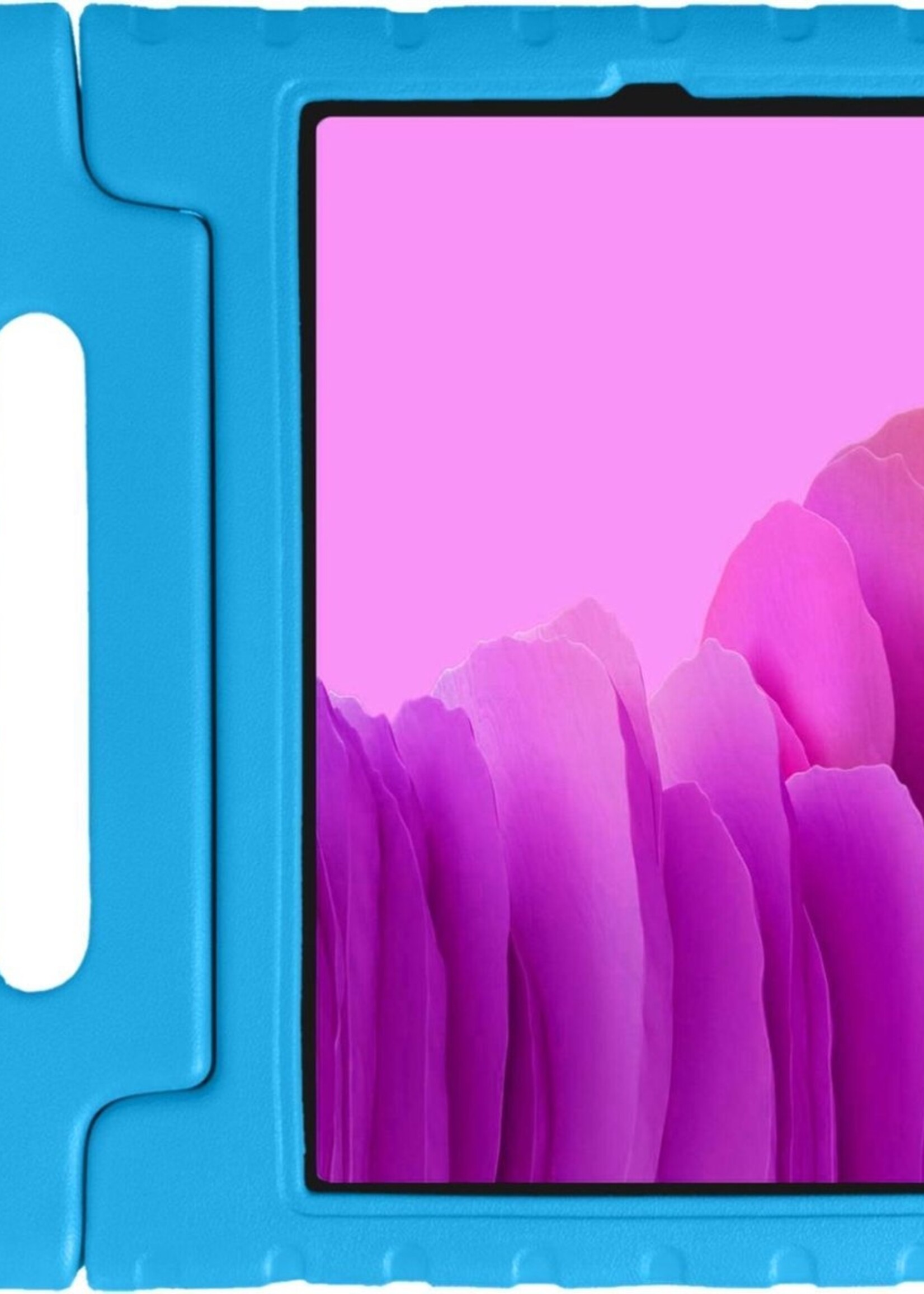 LUQ Hoes Geschikt voor Samsung Galaxy Tab A7 Hoes Kinder Hoesje Kids Case Kinderhoes Shockproof - Hoesje Geschikt voor Samsung Tab A7 Hoesje Kidscase - Blauw