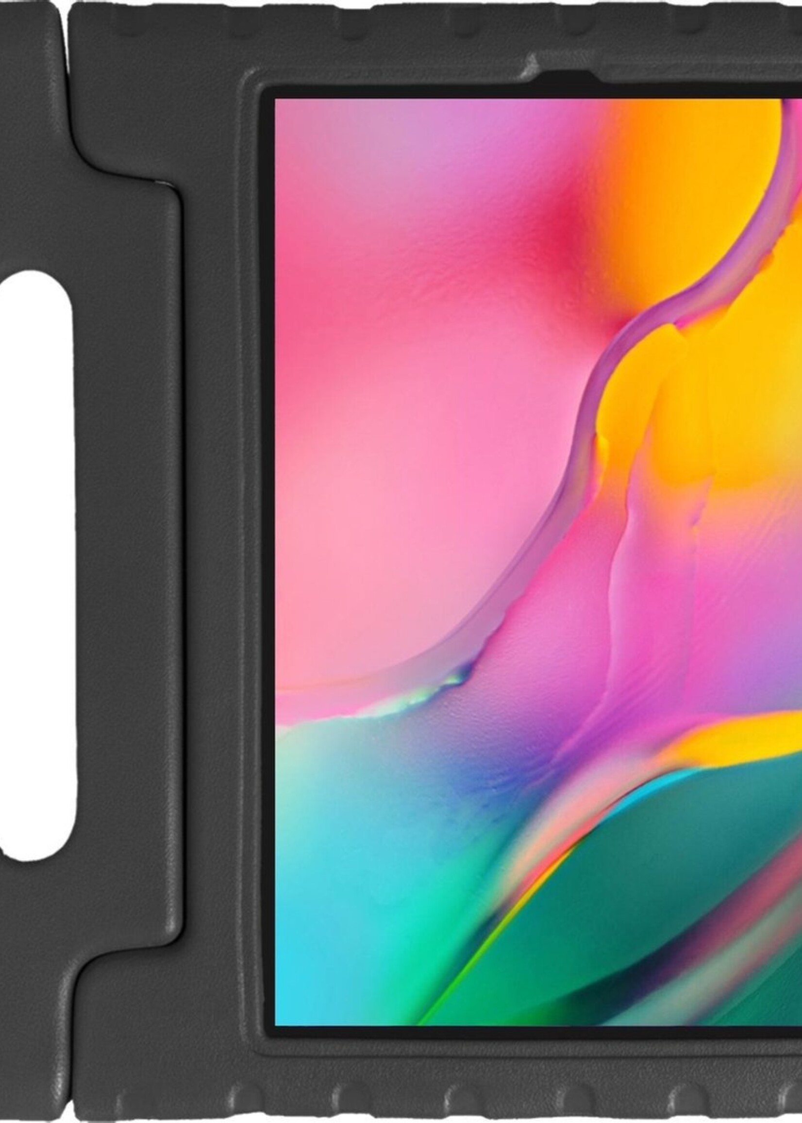 LUQ Hoes Geschikt voor Samsung Galaxy Tab A 8.0 (2019) Hoes Kinder Hoesje Kids Case Kinderhoes Shockproof - Hoesje Geschikt voor Samsung Tab A 8.0 (2019) Hoesje Kidscase - Zwart