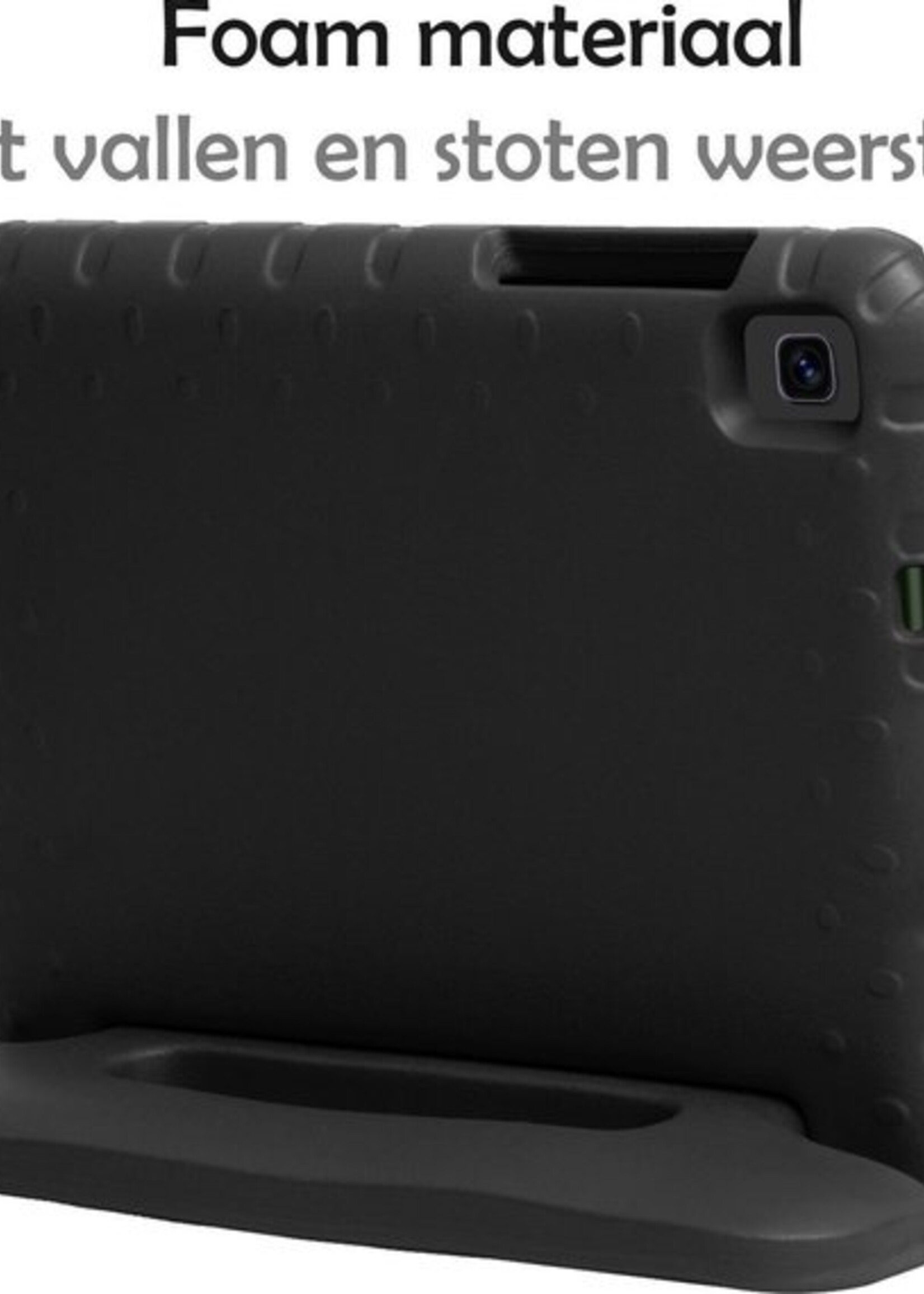 LUQ Hoes Geschikt voor Samsung Galaxy Tab A 8.0 (2019) Hoes Kinder Hoesje Kids Case Kinderhoes Shockproof - Hoesje Geschikt voor Samsung Tab A 8.0 (2019) Hoesje Kidscase - Zwart