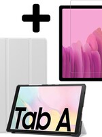 LUQ LUQ Samsung Galaxy Tab A7 2020 Hoesje met screenprotector - Wit