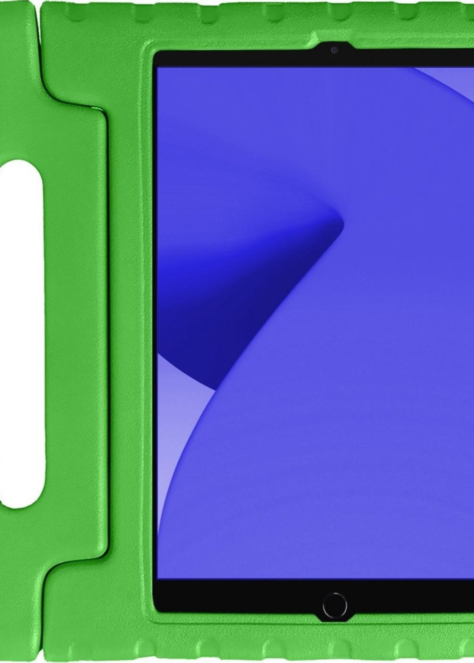 LUQ Hoes Geschikt voor iPad 10.2 2020 Hoes Kinder Hoesje Kids Case Kinderhoes Shockproof - Hoesje Geschikt voor iPad 8 Hoesje Kidscase - Groen