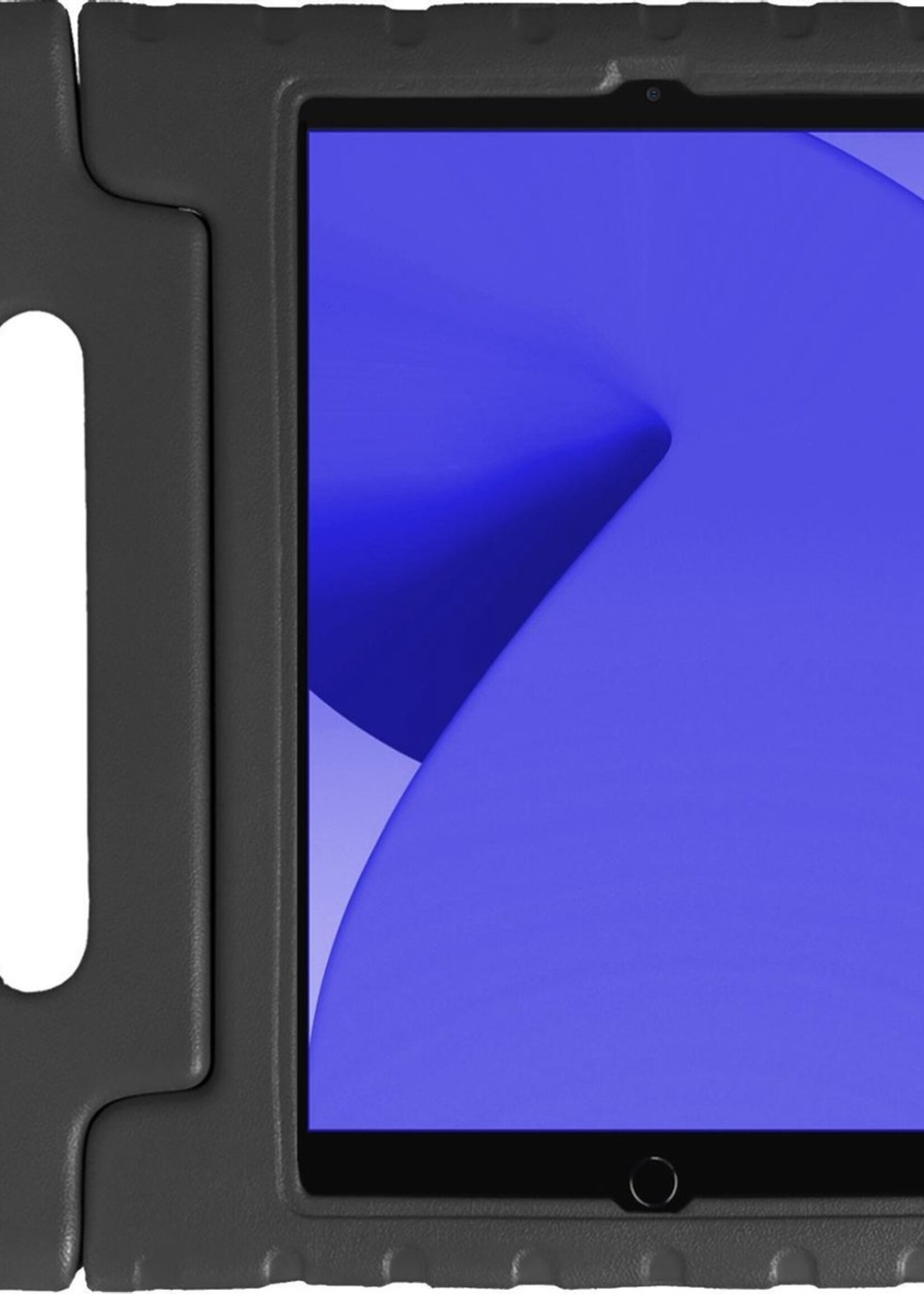 LUQ Hoes Geschikt voor iPad 10.2 2019/2020 Hoes Kinder Hoesje Kids Case Kinderhoes Shockproof - Hoesje Geschikt voor iPad 7/8 Hoesje Kidscase - Zwart