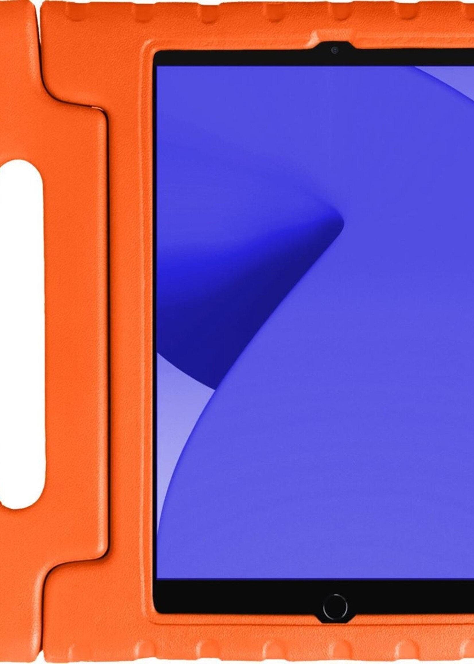 LUQ Hoes Geschikt voor iPad 10.2 2019/2020 Hoes Kinder Hoesje Kids Case Kinderhoes Shockproof - Hoesje Geschikt voor iPad 7/8 Hoesje Kidscase - Oranje
