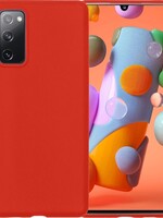 LUQ LUQ Samsung Galaxy A41 hoesje siliconen - Rood