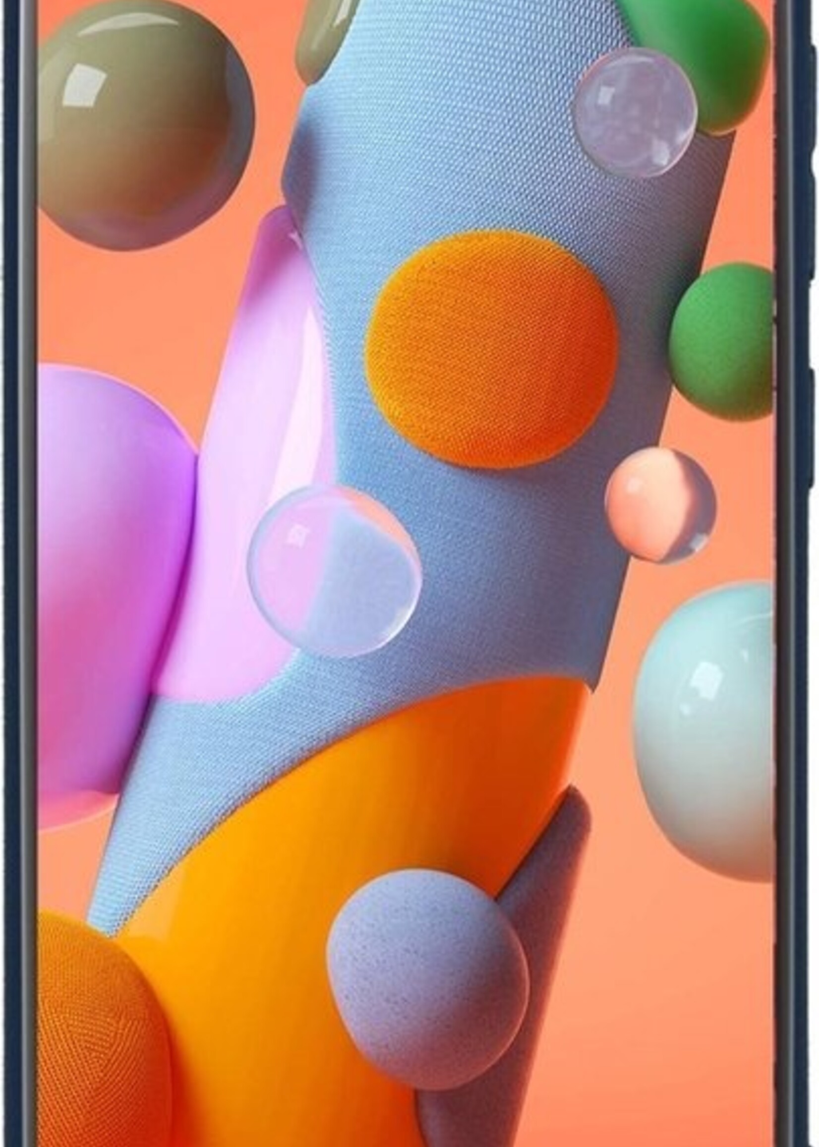 LUQ Hoesje Geschikt voor Samsung A41 Hoesje Siliconen Case - Hoes Geschikt voor Samsung Galaxy A41 Hoes Siliconen - Donkerblauw