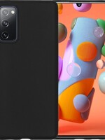 LUQ LUQ Samsung Galaxy A41 hoesje siliconen - Zwart