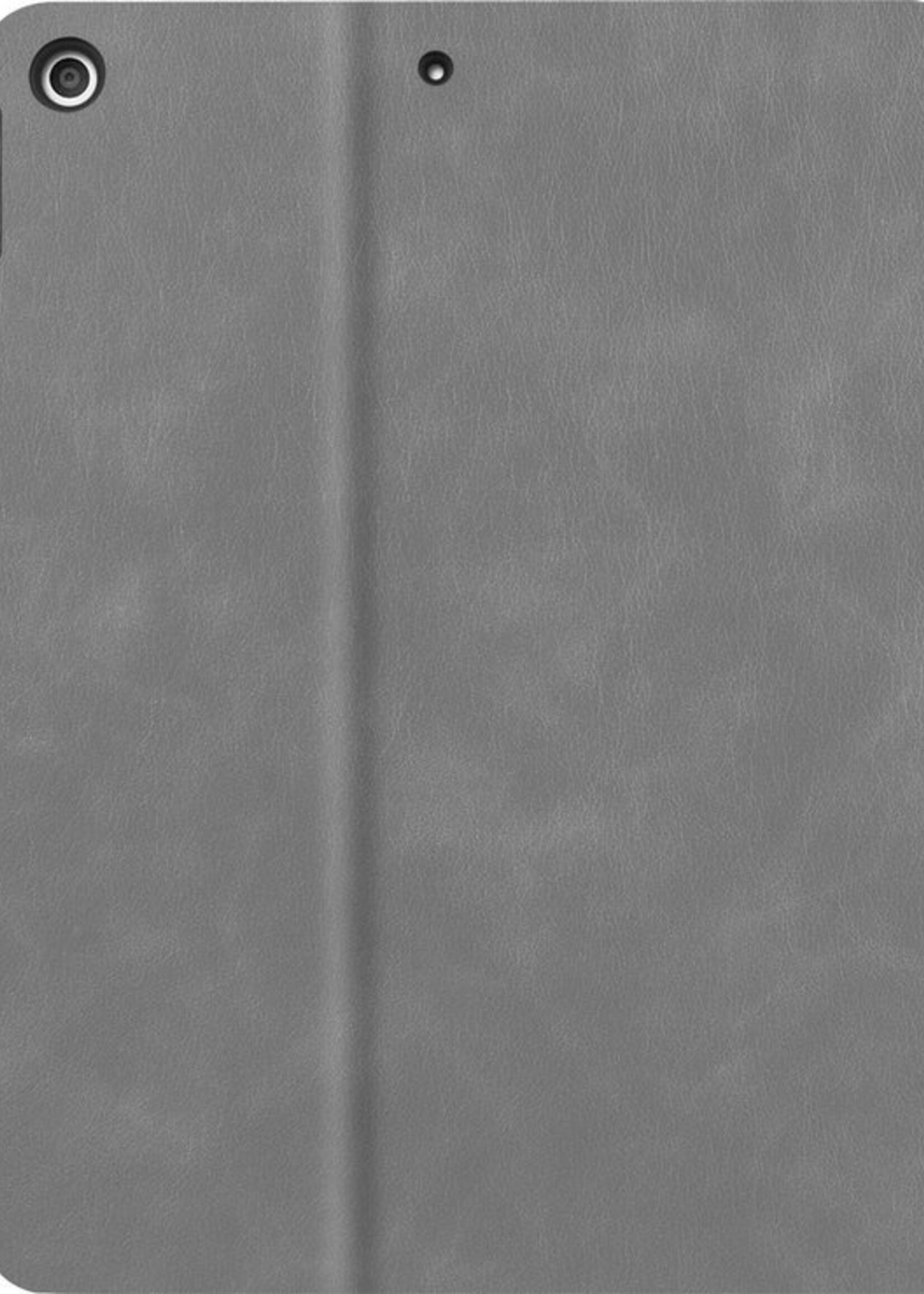 LUQ Hoes Geschikt voor iPad 10.2 2019/2020 Hoes Luxe Hoesje Book Case Cover Met Uitsparing Geschikt voor Apple Pencil - Hoesje Geschikt voor iPad 7/8 Hoesje Bookcase - Grijs