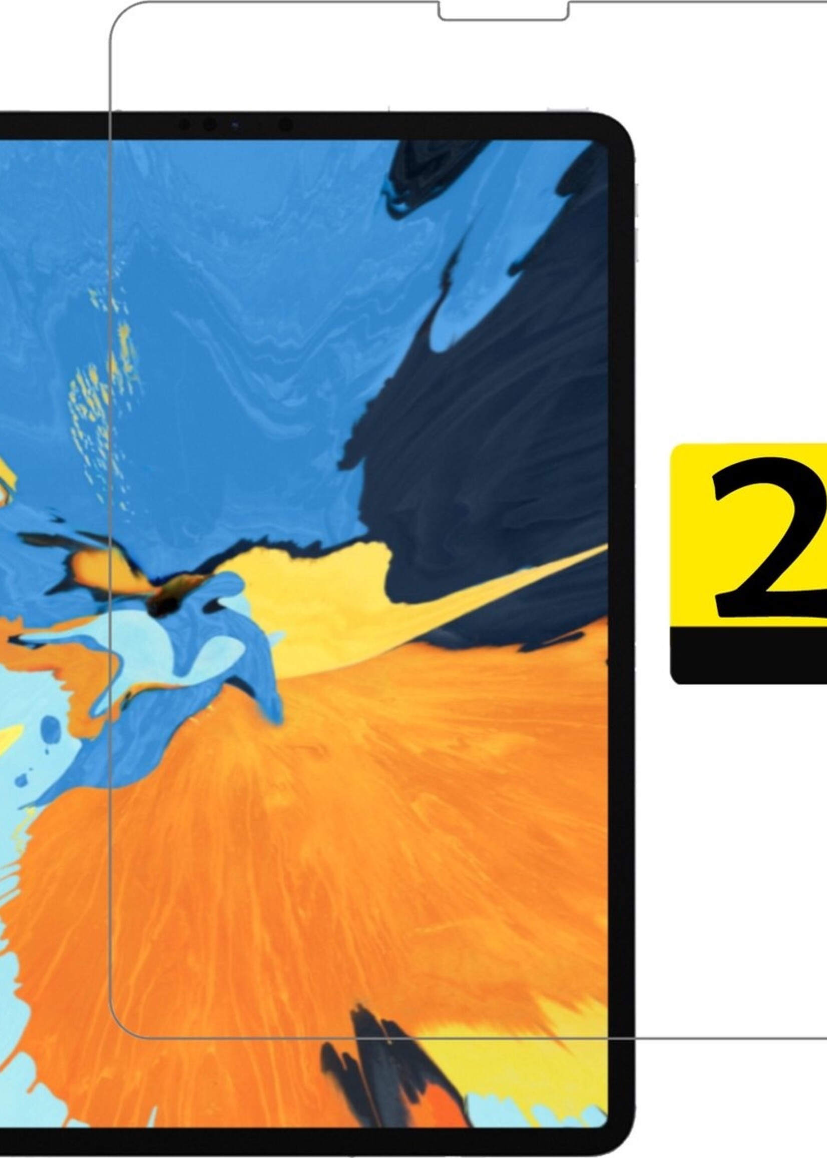 LUQ Screenprotector Geschikt voor iPad Pro 2018 (11 inch) Screenprotector Bescherm Glas Tempered Glass Screen Protector - Screen Protector Geschikt voor iPad Pro 2018 (11 inch) Screenprotector - 2 Stuks