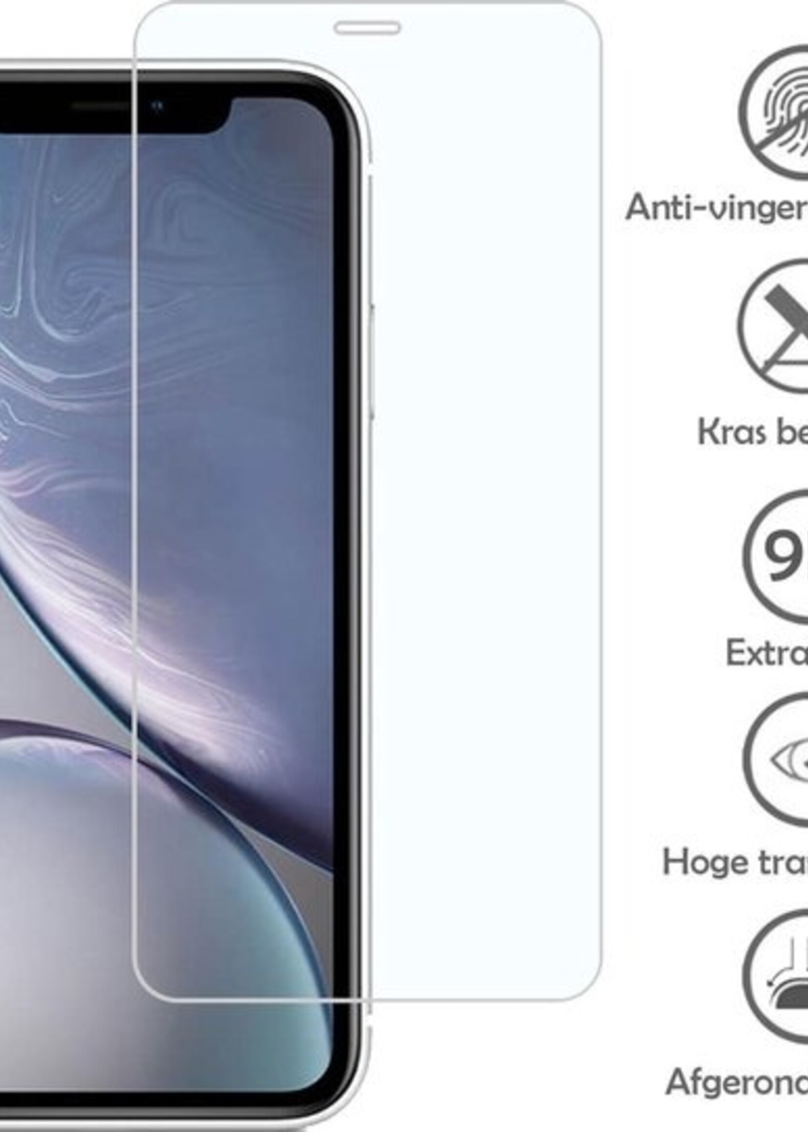 LUQ Screenprotector Geschikt voor iPhone Xs Max Screenprotector Volledig - Screenprotector Geschikt voor iPhone Xs Max Screenprotector Bescherm Glas