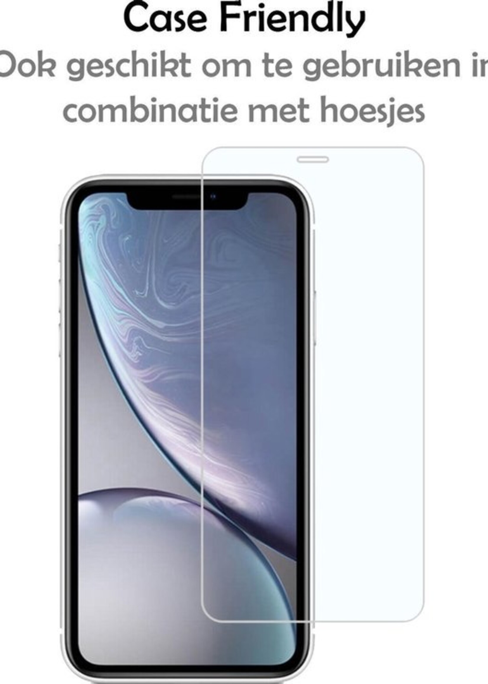 LUQ Screenprotector Geschikt voor iPhone Xs Max Screenprotector Volledig - Screenprotector Geschikt voor iPhone Xs Max Screenprotector Bescherm Glas - 3 Stuks