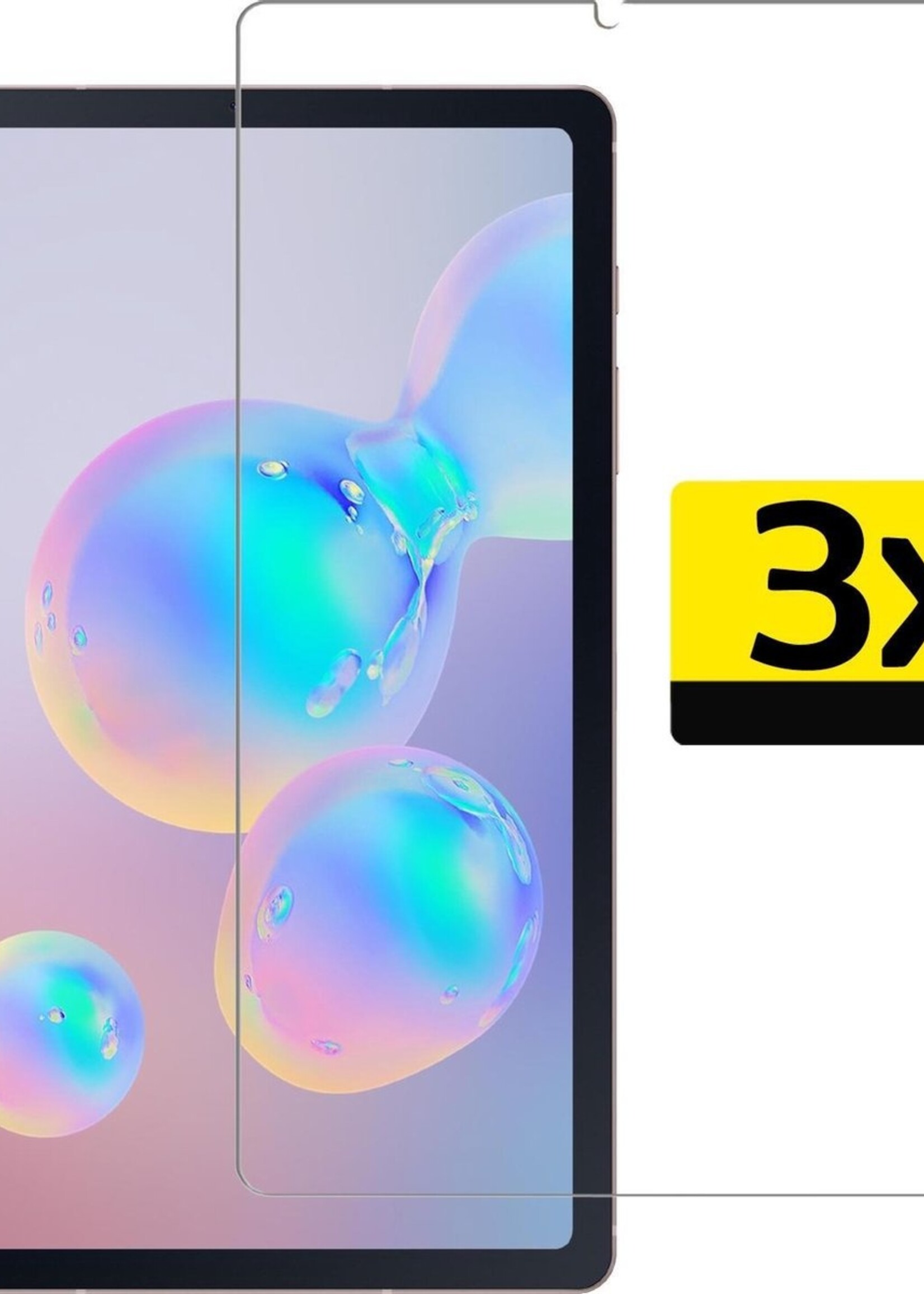 LUQ Screenprotector Geschikt voor Samsung Galaxy Tab S6 Lite Screenprotector Bescherm Glas Tempered Glass Screen Protector - Screen Protector Geschikt voor Samsung Galaxy Tab S6 Lite Screenprotector - 3 Stuks