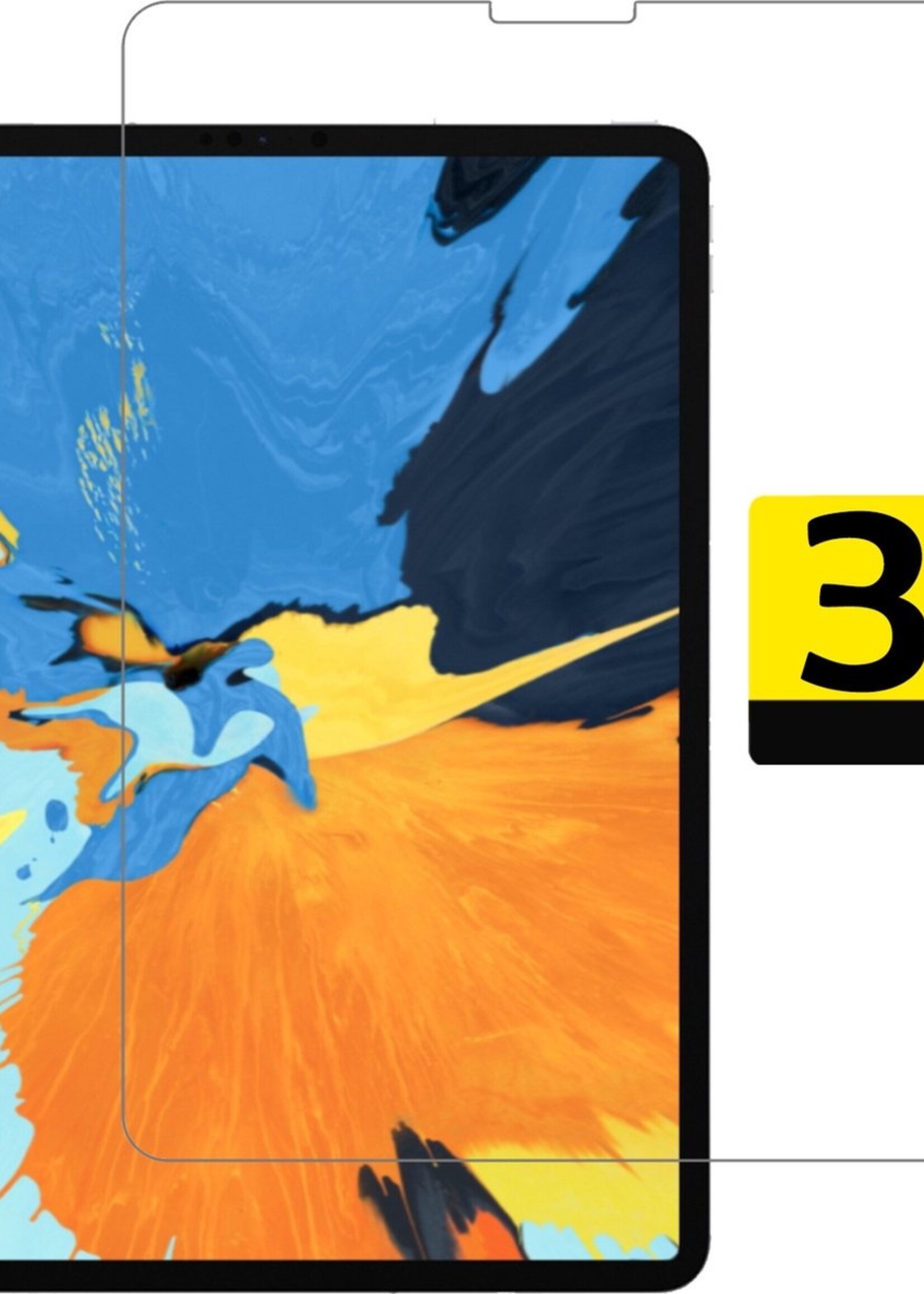 LUQ Screenprotector Geschikt voor iPad Pro 2018 (11 inch) Screenprotector Bescherm Glas Tempered Glass Screen Protector - Screen Protector Geschikt voor iPad Pro 2018 (11 inch) Screenprotector - 3 Stuks