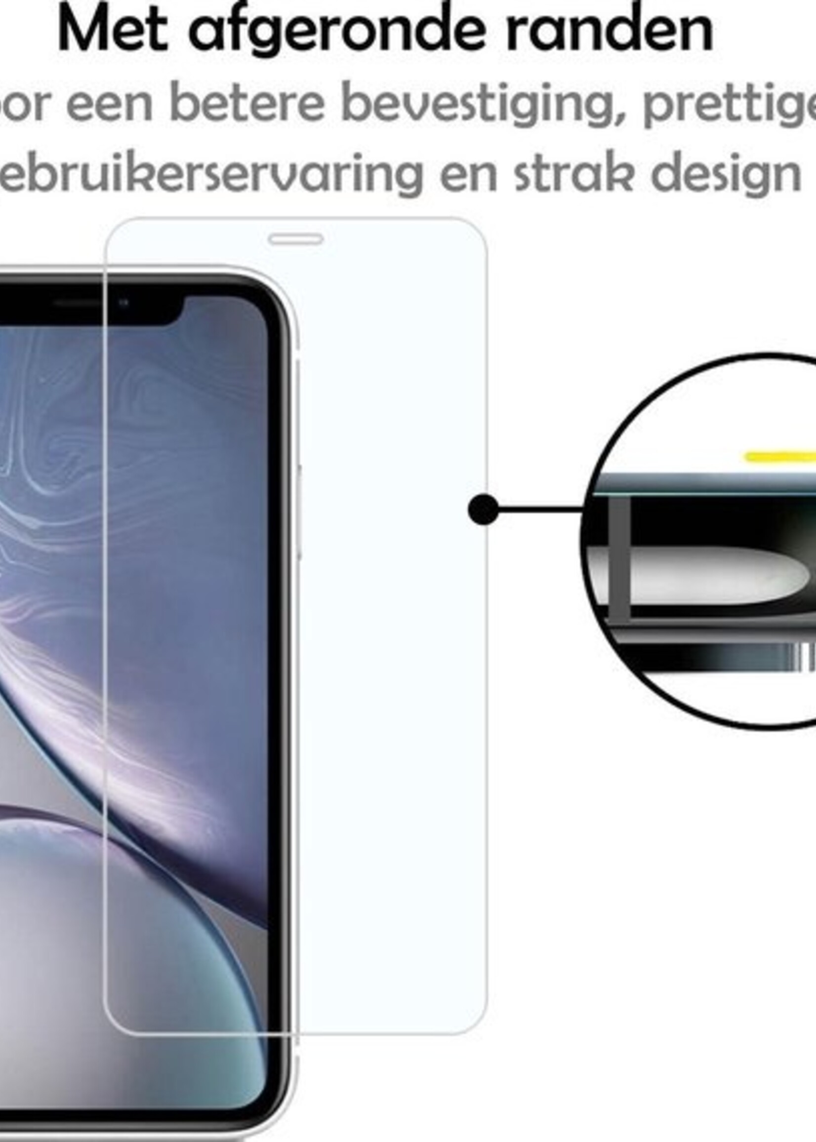 LUQ Screenprotector Geschikt voor iPhone Xs Max Screenprotector Volledig - Screenprotector Geschikt voor iPhone Xs Max Screenprotector Bescherm Glas - 3 Stuks