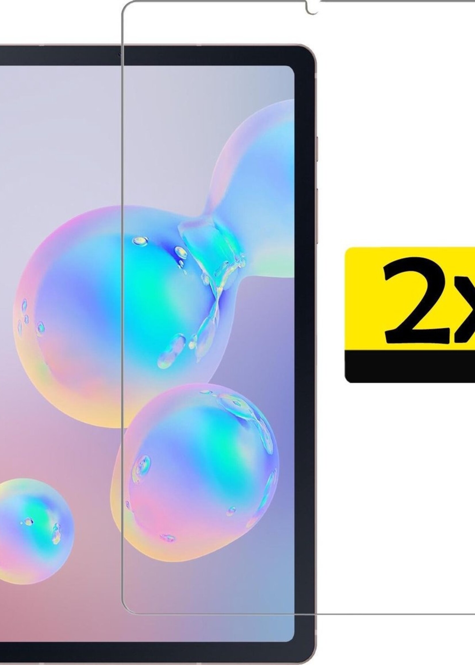 LUQ Screenprotector Geschikt voor Samsung Galaxy Tab S6 Lite Screenprotector Bescherm Glas Tempered Glass Screen Protector - Screen Protector Geschikt voor Samsung Galaxy Tab S6 Lite Screenprotector - 2 Stuks