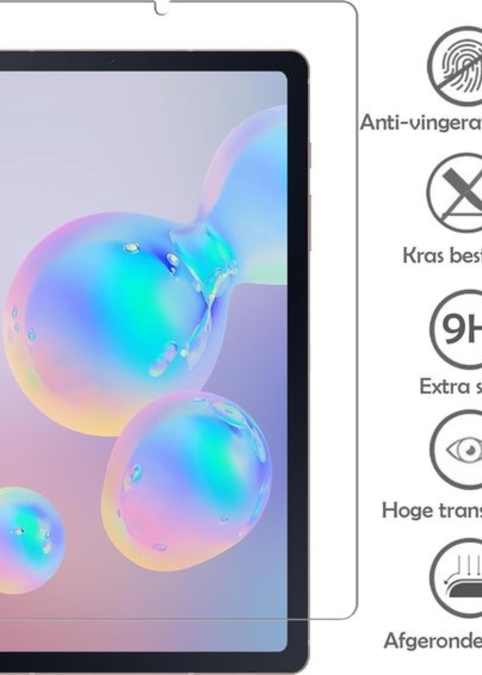 LUQ Screenprotector Geschikt voor Samsung Galaxy Tab S6 Lite Screenprotector Bescherm Glas Tempered Glass Screen Protector - Screen Protector Geschikt voor Samsung Galaxy Tab S6 Lite Screenprotector - 2 Stuks