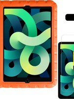 LUQ LUQ iPad Air 4 Kinderhoes met 2x screenprotector - Oranje