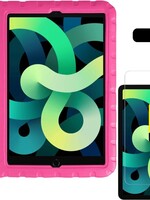 LUQ LUQ iPad Air 4 Kinderhoes met 2x screenprotector - Roze