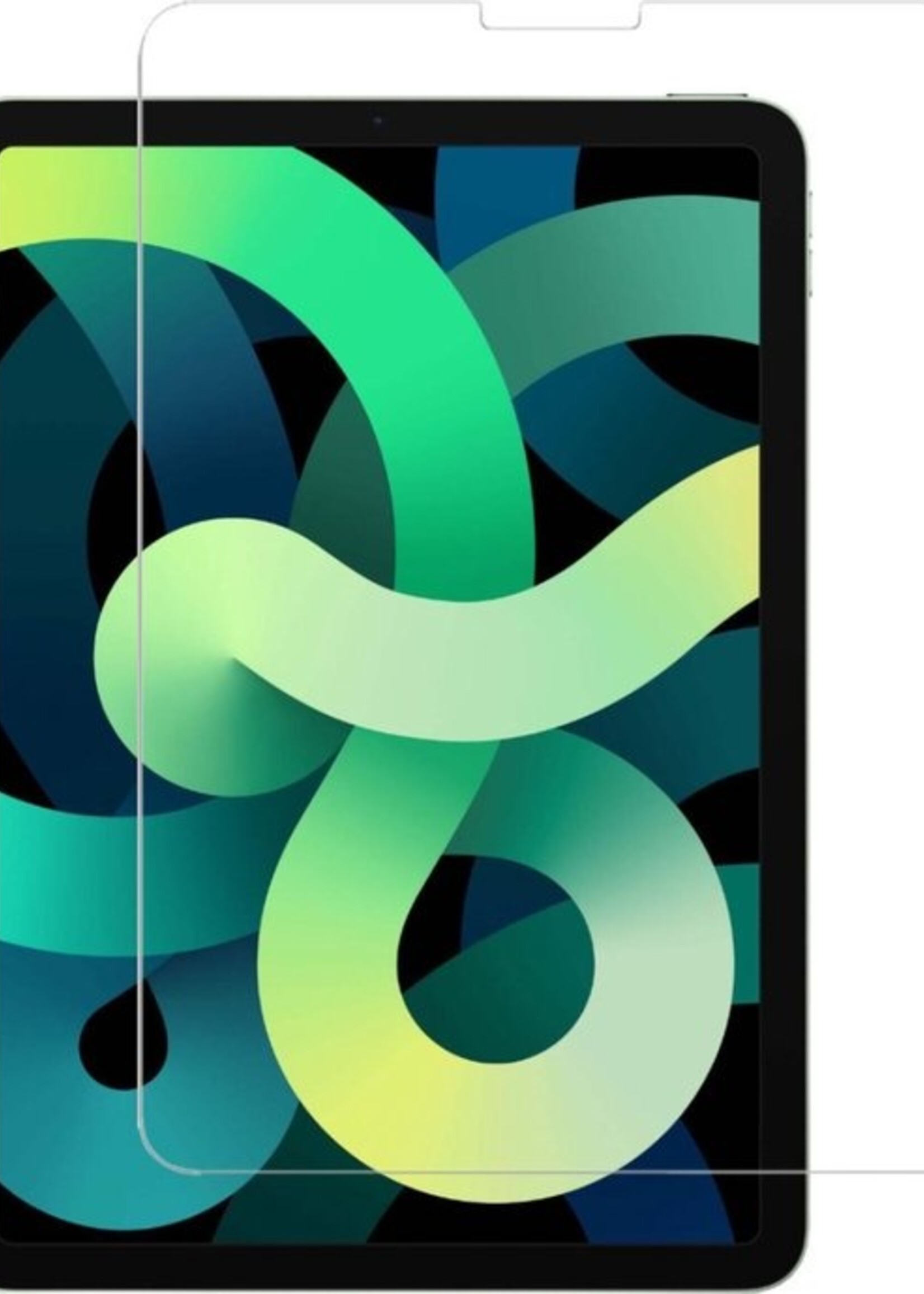 LUQ Hoes Geschikt voor iPad Air 2020 Hoes Kinder Hoesje Kids Case Kinderhoes Shockproof Met 2x Screenprotector - Hoesje Geschikt voor iPad Air 4 2020 Hoesje Kidscase - Rood