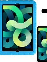 LUQ LUQ iPad Air 4 Kinderhoes met 2x screenprotector - Blauw