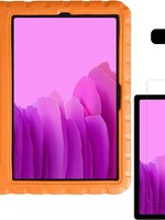 LUQ LUQ Samsung Galaxy Tab A7 (2020) Kinderhoes met screenprotector - Oranje