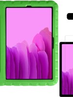 LUQ LUQ Samsung Galaxy Tab A7 (2020) Kinderhoes met screenprotector - Groen