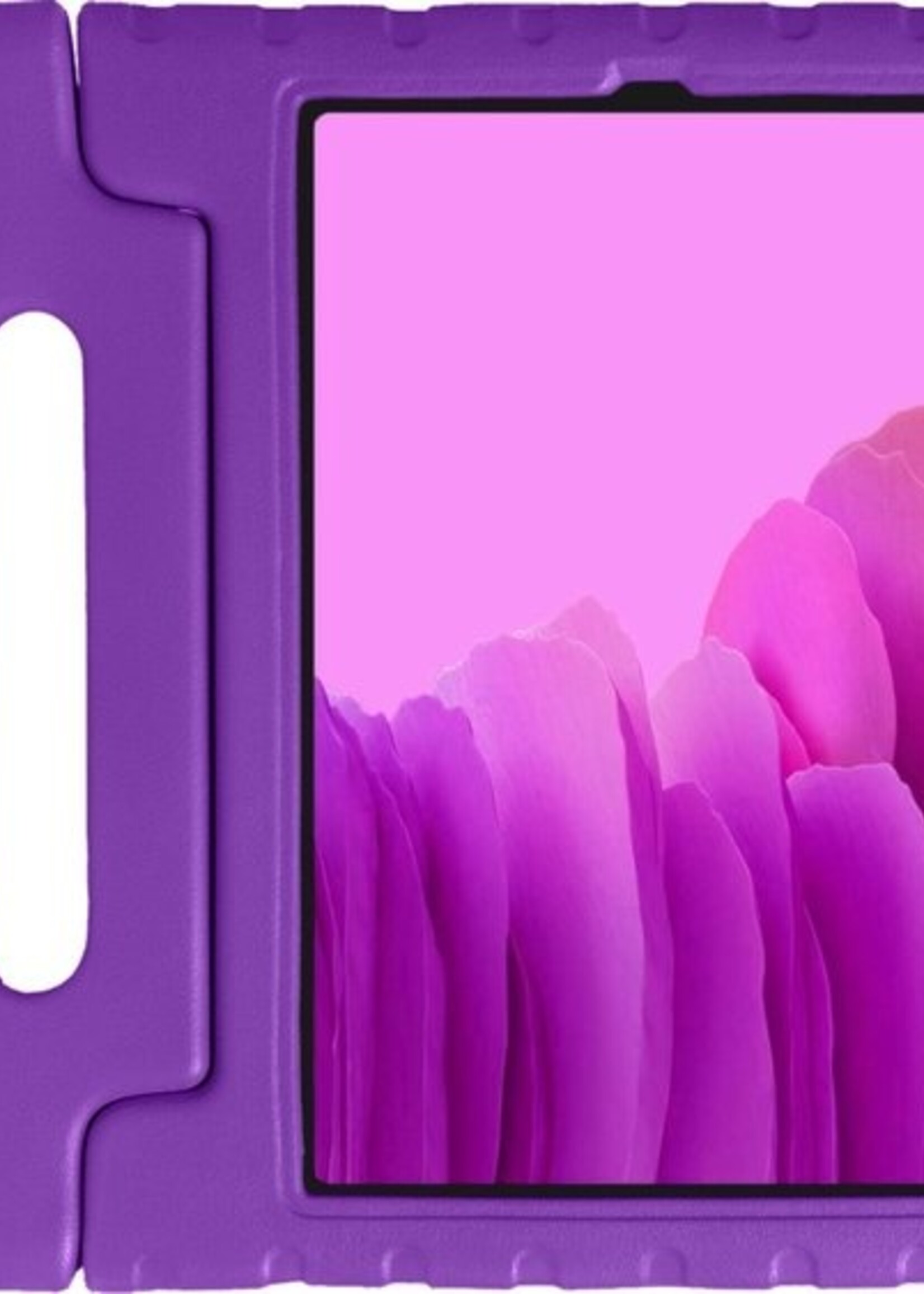 LUQ Hoes Geschikt voor Samsung Galaxy Tab A7 Hoes Kinder Hoesje Kids Case Kinderhoes Shockproof Met Screenprotector - Hoesje Geschikt voor Samsung Tab A7 Hoesje Kidscase - Paars