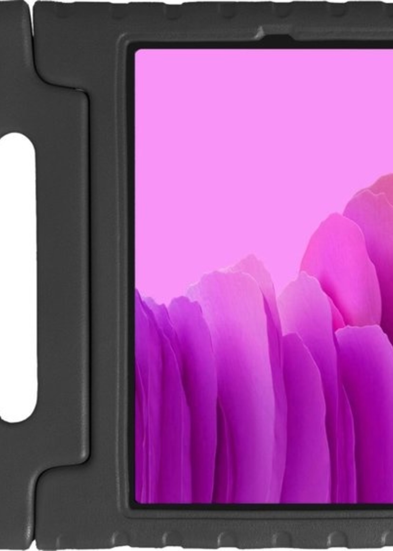 LUQ Hoes Geschikt voor Samsung Galaxy Tab A7 Hoes Kinder Hoesje Kids Case Kinderhoes Shockproof Met Screenprotector - Hoesje Geschikt voor Samsung Tab A7 Hoesje Kidscase - Zwart
