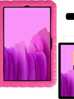 LUQ LUQ Samsung Galaxy Tab A7 (2020) Kinderhoes met 2x screenprotector - Roze