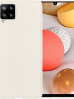 LUQ LUQ Samsung Galaxy A42 hoesje siliconen - Wit