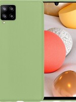 LUQ LUQ Samsung Galaxy A42 hoesje siliconen - Groen