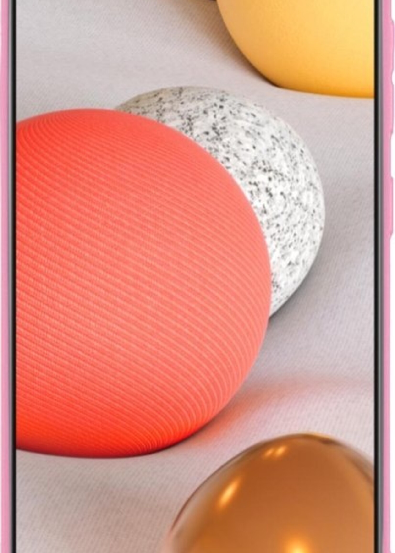 LUQ Hoesje Geschikt voor Samsung A42 Hoesje Siliconen Case - Hoes Geschikt voor Samsung Galaxy A42 Hoes Siliconen - Roze