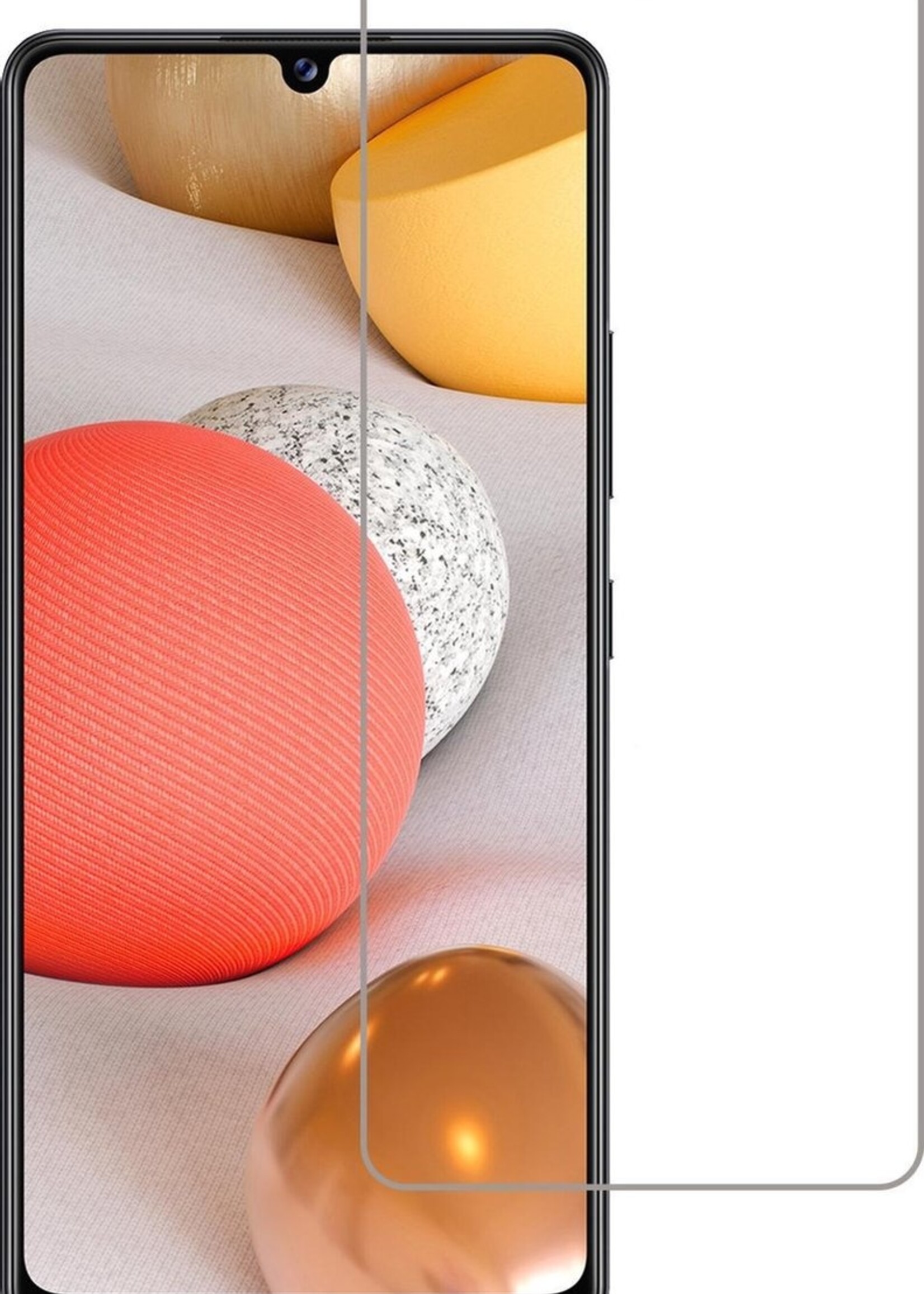 LUQ Screenprotector Geschikt voor Samsung A42 Screenprotector Beschermglas Gehard Glas - Screenprotector Geschikt voor Samsung Galaxy A42 Screenprotector Glas