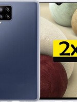 LUQ 2 PACK - LUQ Samsung Galaxy A12 hoesje siliconen - Transparant
