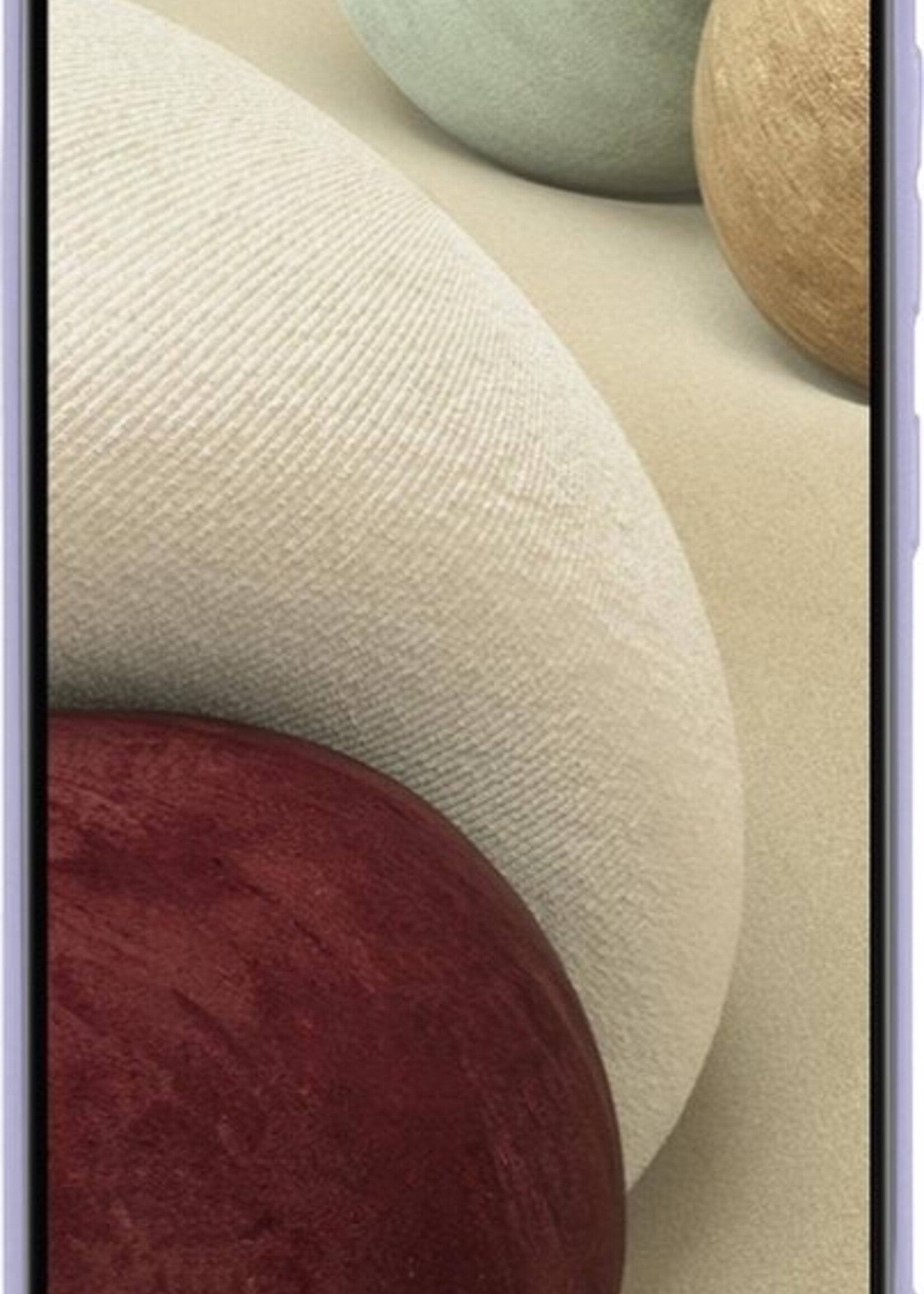 LUQ Hoesje Geschikt voor Samsung A12 Hoesje Siliconen Case - Hoes Geschikt voor Samsung Galaxy A12 Hoes Siliconen - Lila - 2 Stuks