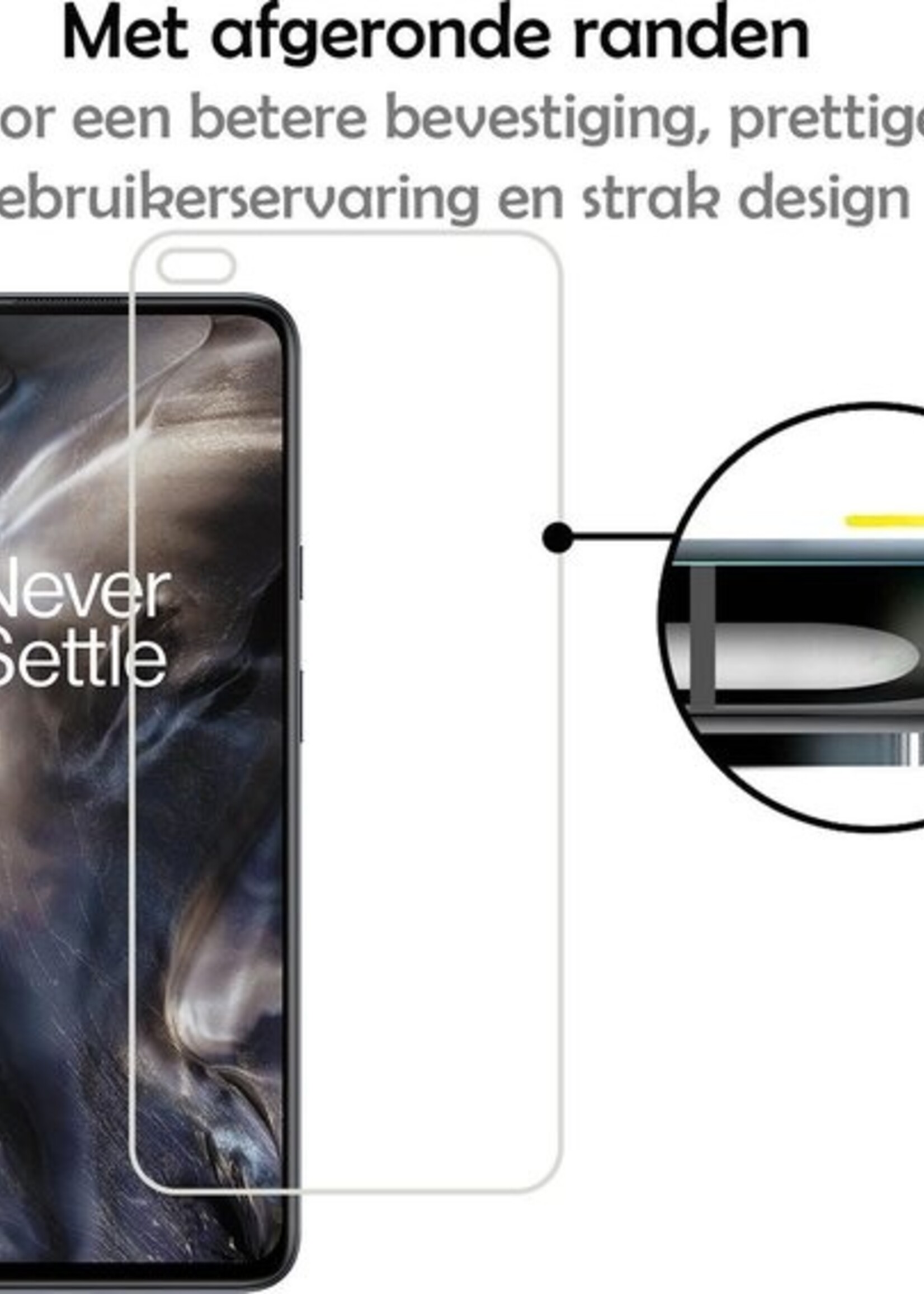 LUQ Screenprotector Geschikt voor OnePlus Nord Screenprotector Beschermglas Gehard Glas - Screenprotector Geschikt voor OnePlus Nord Screenprotector Glas - 2 Stuks