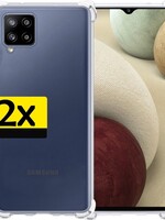 LUQ LUQ Samsung Galaxy A12 hoesje shock proof - 2 PACK