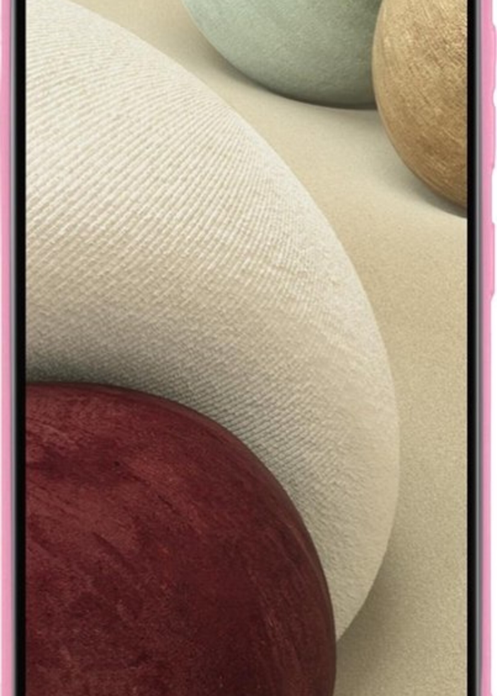 LUQ Hoesje Geschikt voor Samsung A12 Hoesje Siliconen Case - Hoes Geschikt voor Samsung Galaxy A12 Hoes Siliconen - Roze - 2 Stuks