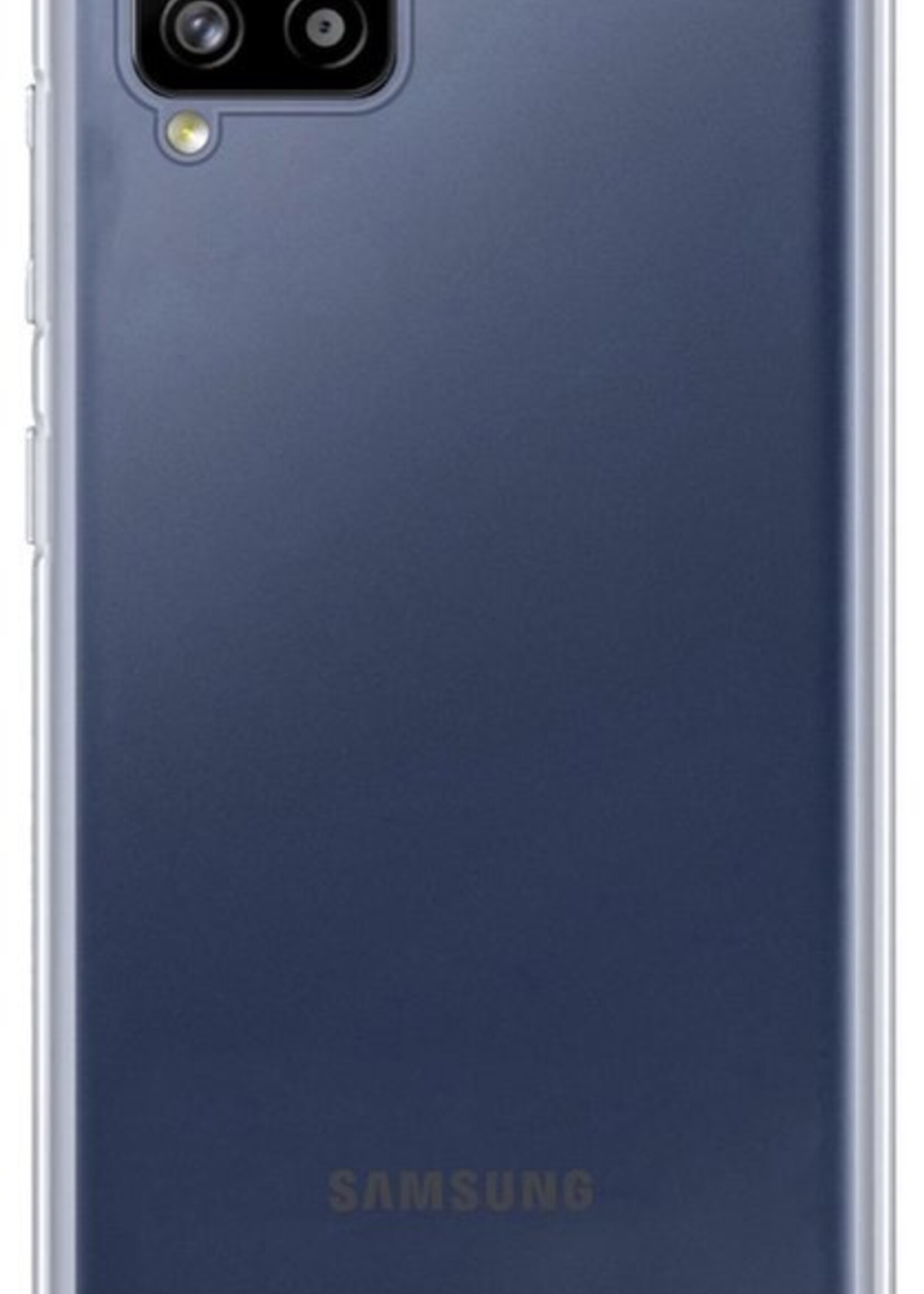 LUQ Hoesje Geschikt voor Samsung A12 Hoesje Shockproof Case Siliconen Met Screenprotector - Hoes Geschikt voor Samsung Galaxy A12 Hoes Cover Siliconen - Transparant