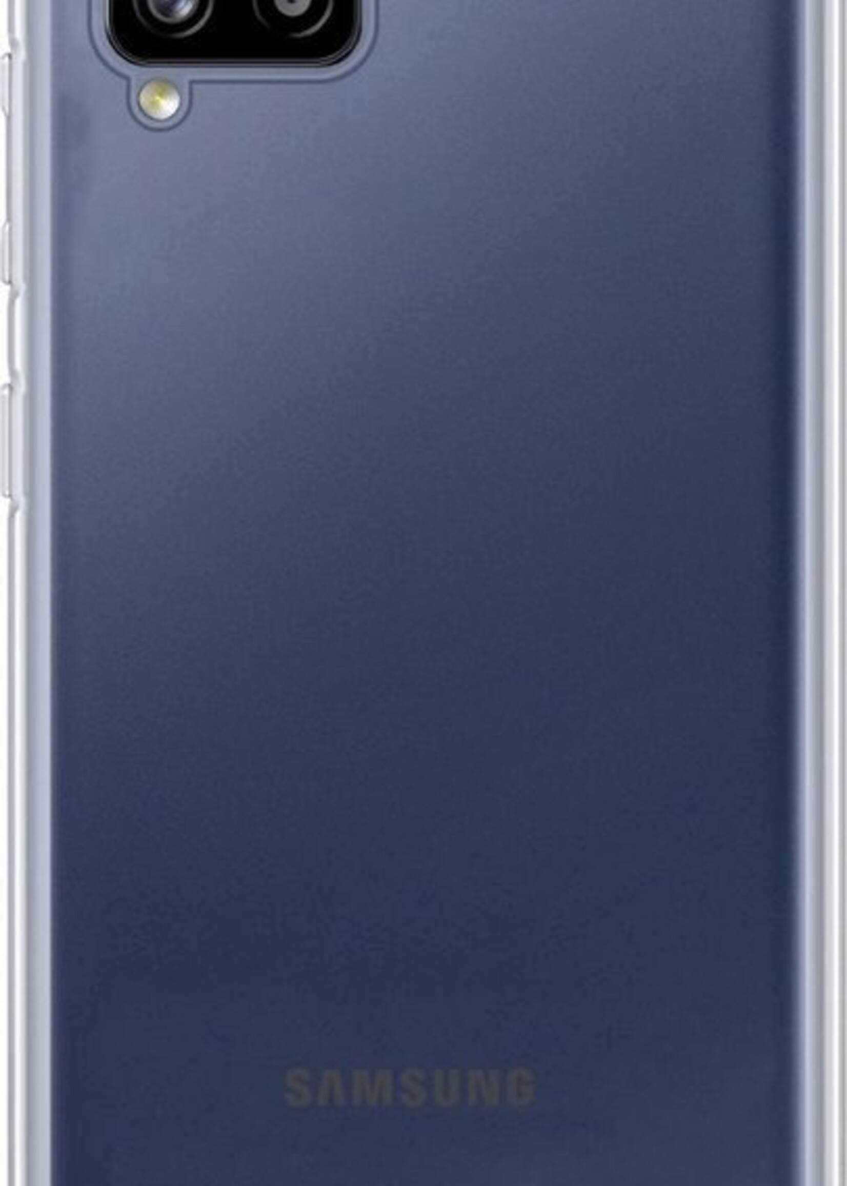 LUQ Hoesje Geschikt voor Samsung A12 Hoesje Siliconen Case Met 2x Screenprotector - Hoes Geschikt voor Samsung Galaxy A12 Hoes Siliconen - Transparant