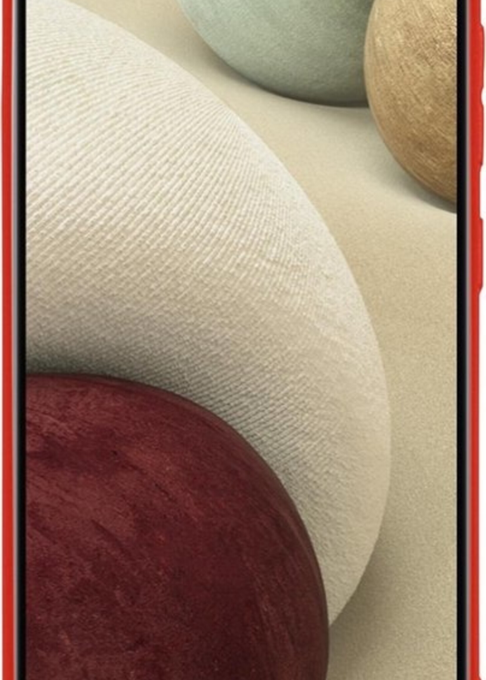 LUQ Hoesje Geschikt voor Samsung A12 Hoesje Siliconen Case Met 2x Screenprotector - Hoes Geschikt voor Samsung Galaxy A12 Hoes Siliconen - Rood