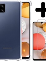 LUQ LUQ Samsung Galaxy A42 hoesje shock proof + screenprotector