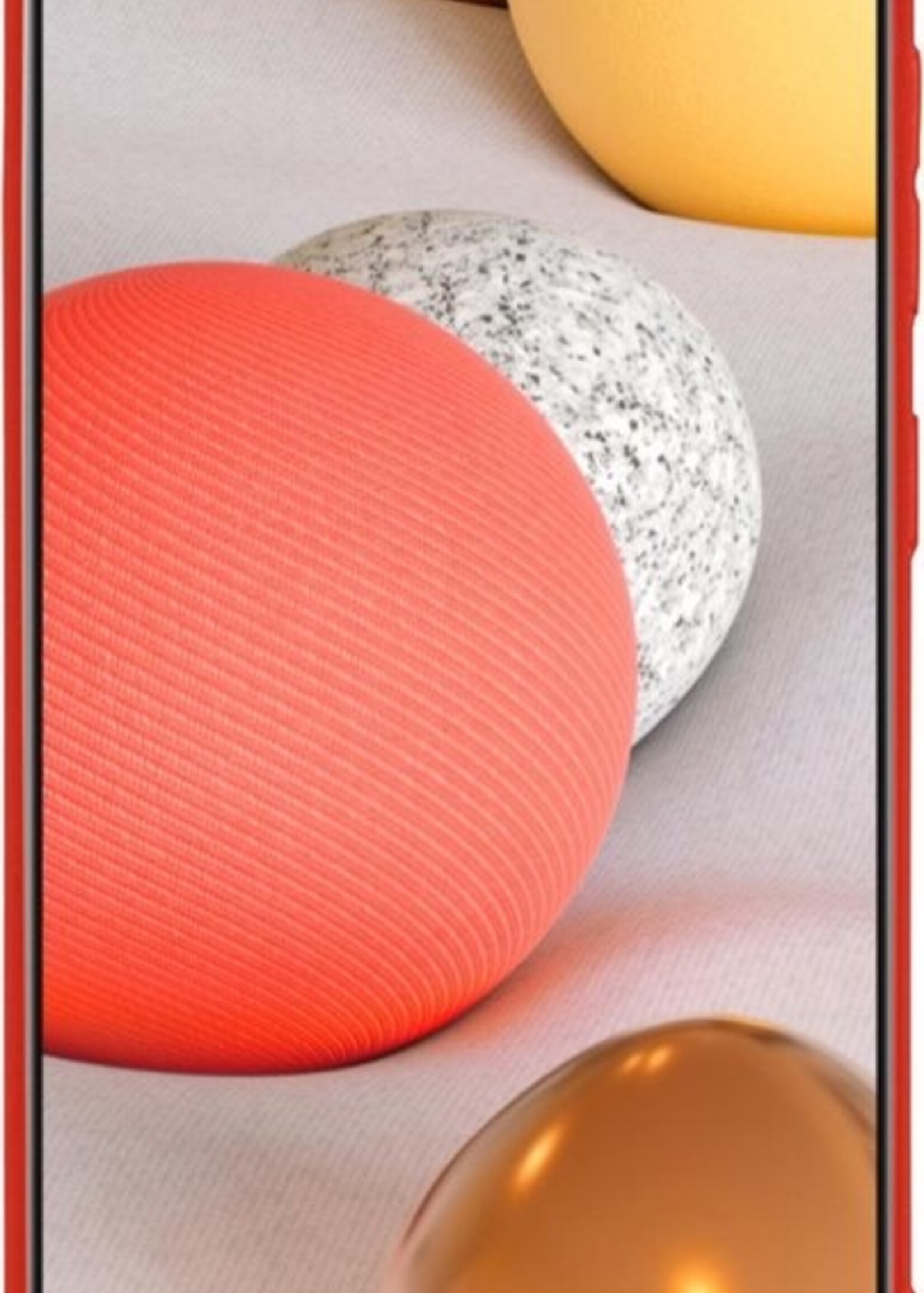 LUQ Hoesje Geschikt voor Samsung A42 Hoesje Siliconen Case Met 2x Screenprotector - Hoes Geschikt voor Samsung Galaxy A42 Hoes Siliconen - Rood