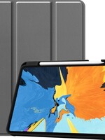 LUQ LUQ iPad Pro 11 inch (2020) Hoesje Bookcase met uitsparing Apple Pencil - Grijs