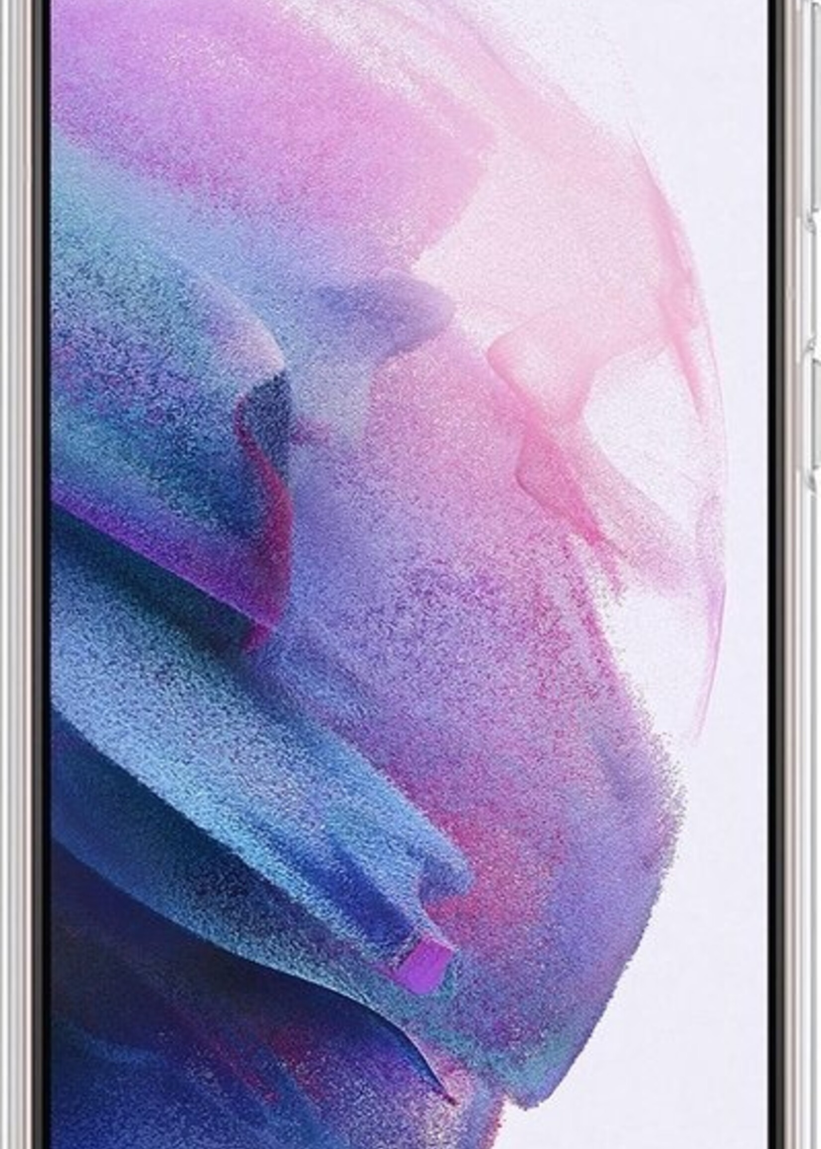 LUQ Hoesje Geschikt voor Samsung S21 Hoesje Siliconen Case - Hoes Geschikt voor Samsung Galaxy S21 Hoes Siliconen - Transparant