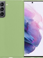 LUQ LUQ Samsung Galaxy S21 hoesje siliconen - Groen