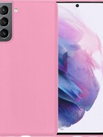 LUQ LUQ Samsung Galaxy S21 Plus hoesje siliconen - Roze