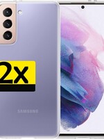 LUQ 2 PACK - LUQ Samsung Galaxy S21 Plus hoesje siliconen - Transparant