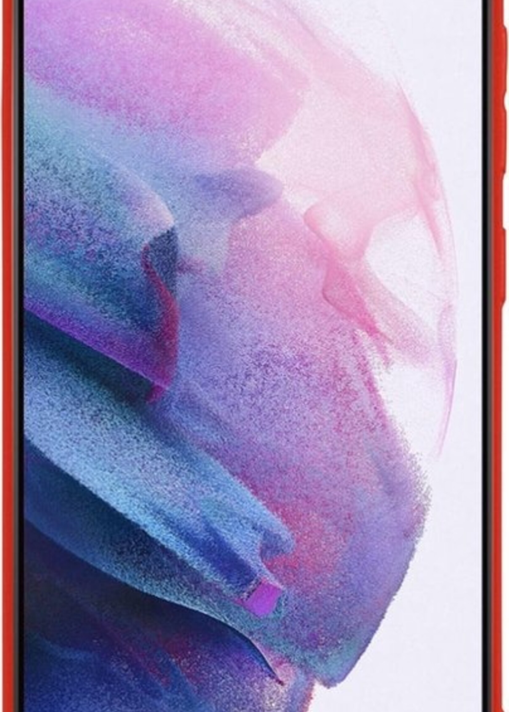 LUQ Hoesje Geschikt voor Samsung S21 Plus Hoesje Siliconen Case - Hoes Geschikt voor Samsung Galaxy S21 Plus Hoes Siliconen - Rood - 2 Stuks